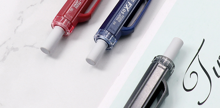 Механический карандаш Pentel PD255, 0.5 мм, черный, для студентов, с ластиком
