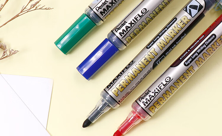 Маркер Pentel NLF50, на масляной основе, черный, 6 шт.