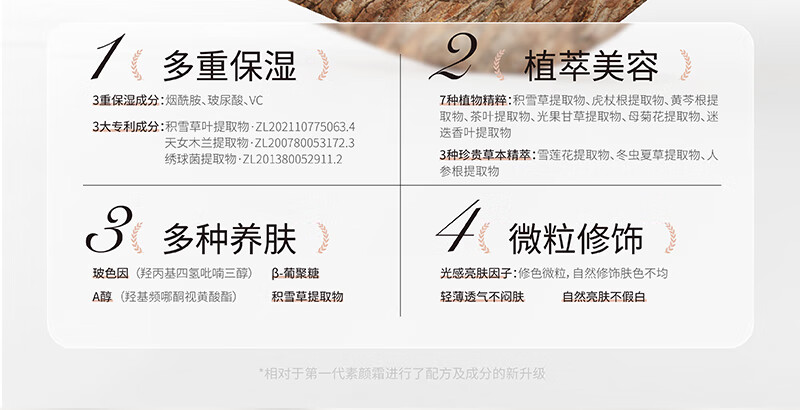 宫芙素颜面霜 遮瑕隔离懒人霜美肤提亮裸妆学生全身可用冷白皮 【一抹美颜】40g*1