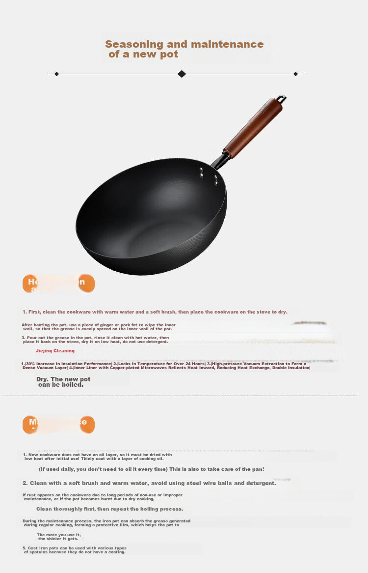 Сковорода COOKER KING BZ50540, чугунная, без покрытия, 32 см, для всех типов плит, 3-4 порции