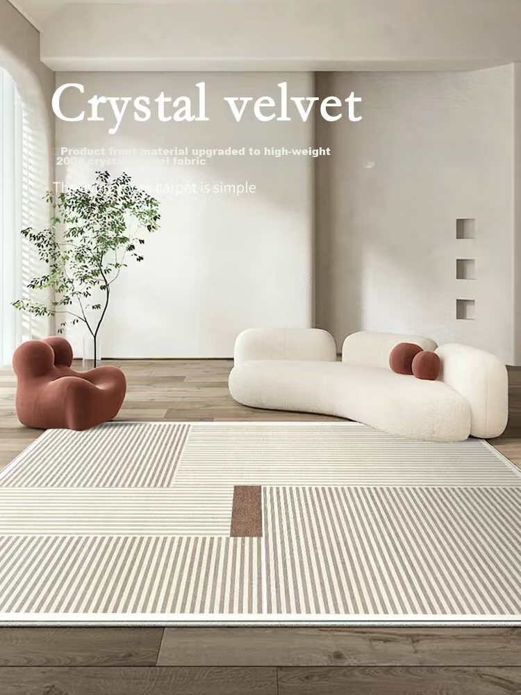 Ковер MOON TIME Crystal Velvet для гостиной, 180x250 см, мягкий, нескользящий, современный минимализм