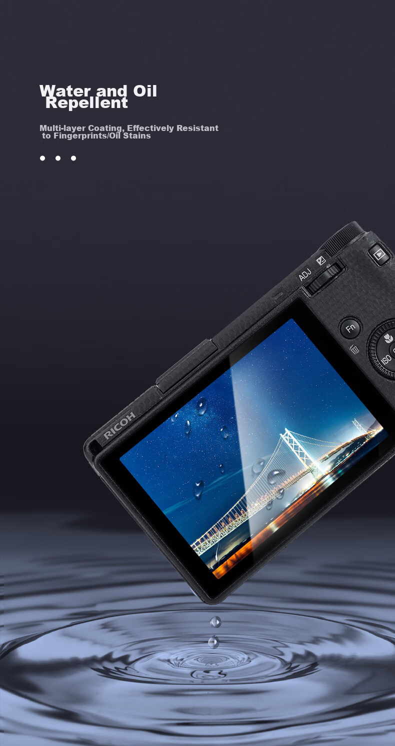 Защитная пленка JJC GSP-GRIII из закаленного стекла для камеры RICOH GR3x и GR3, аксессуары для цифровой камеры