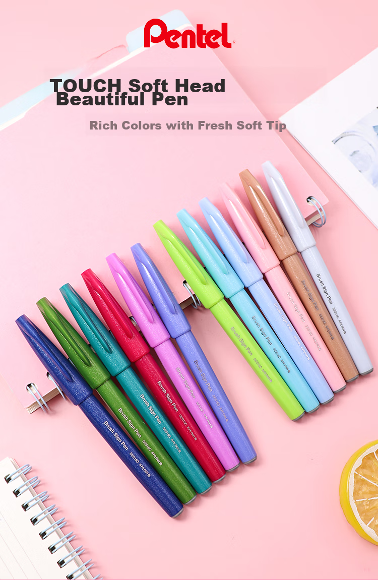 Ручка-кисть Pentel Cherry Pink