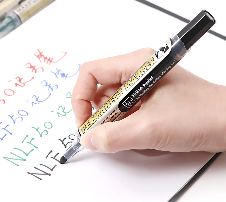 Маркер Pentel NLF50, на масляной основе, черный, 6 шт.
