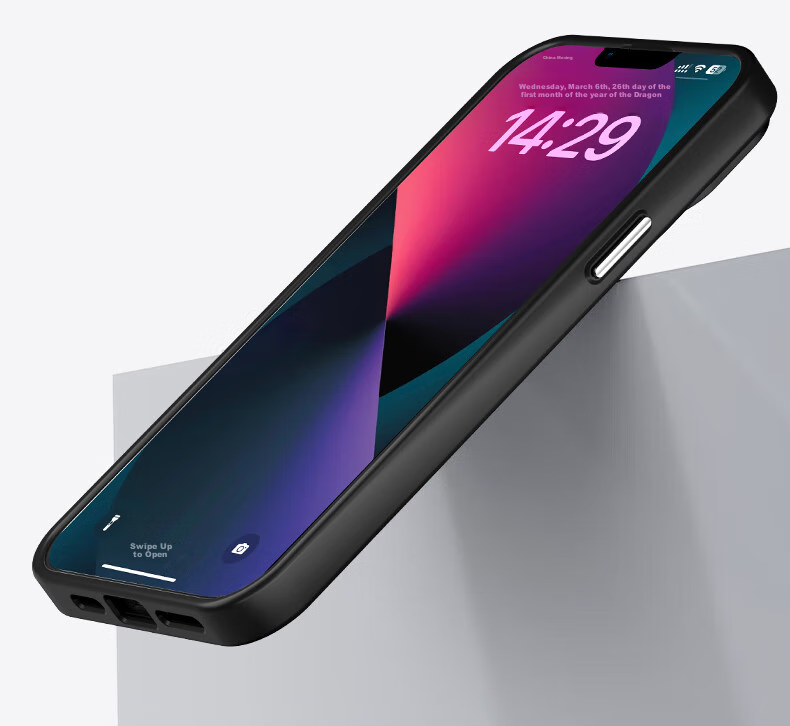 Чехол KEKLLE для iPhone 13, полупрозрачный матовый, противоударный, с защитой от отпечатков пальцев, полноэкранная защита, мягкие края, титановый серый