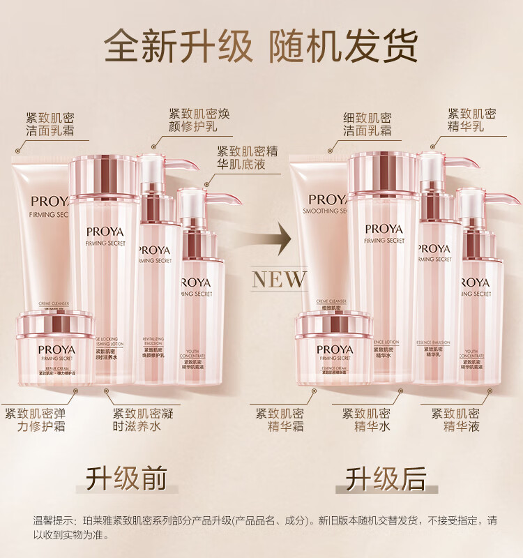 珀莱雅紧致肌密护肤品套装{洁水乳精华霜}化妆品全套护肤套装 护肤礼盒