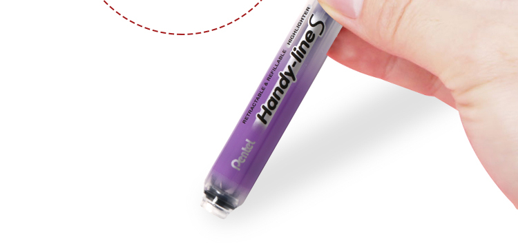 Маркер Pentel SXS15, выдвижной, для журналов, большой емкости, перезаправляемый, флуоресцентный, 4.5 мм, небесно-голубой