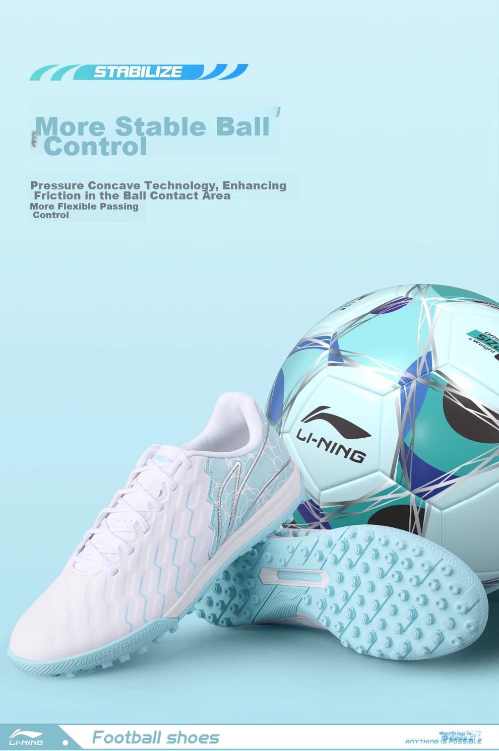 Футбольные бутсы Li-Ning Jinxin Series, профессиональные, для взрослых и детей, для искусственной травы, мужские, размер 45