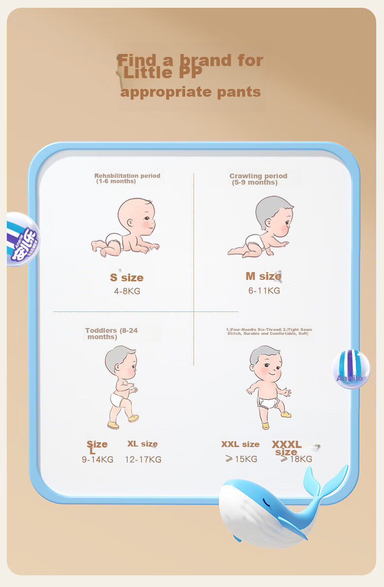 Подгузники-трусики Anerle Magic Absorbent XL 40 шт. (12-17 кг), дышащие, с высокой впитываемостью, для ночного использования