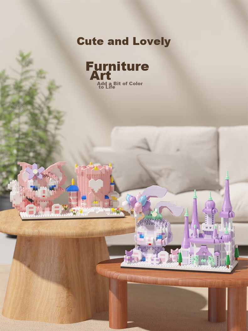 Конструктор Guanchao Cinnamoroll, 1200+ деталей, для детей от 7 лет, развивающая игрушка
