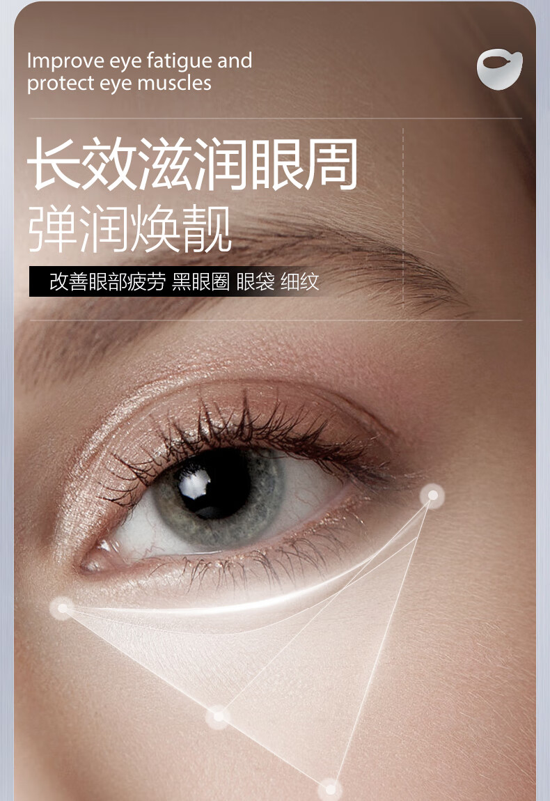 ORGINESE欧橘蛇毒肽眼膜贴淡化眼袋黑眼圈细纹抗皱提拉紧致女补水