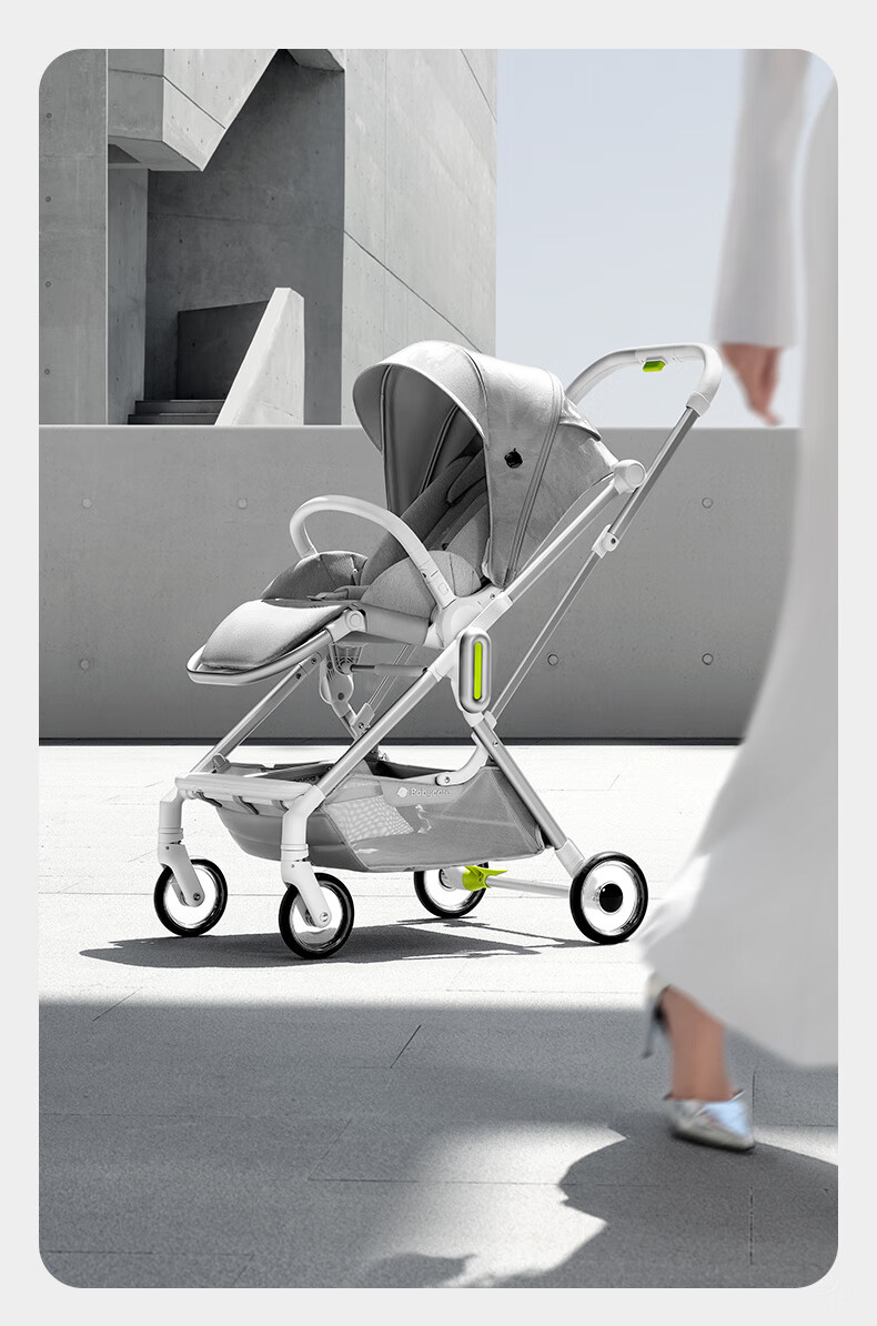 Детская коляска Babycare, складная, легкая, с реверсивным сиденьем, для детей от 0 до 3 лет, цвет "Время Серебро"
