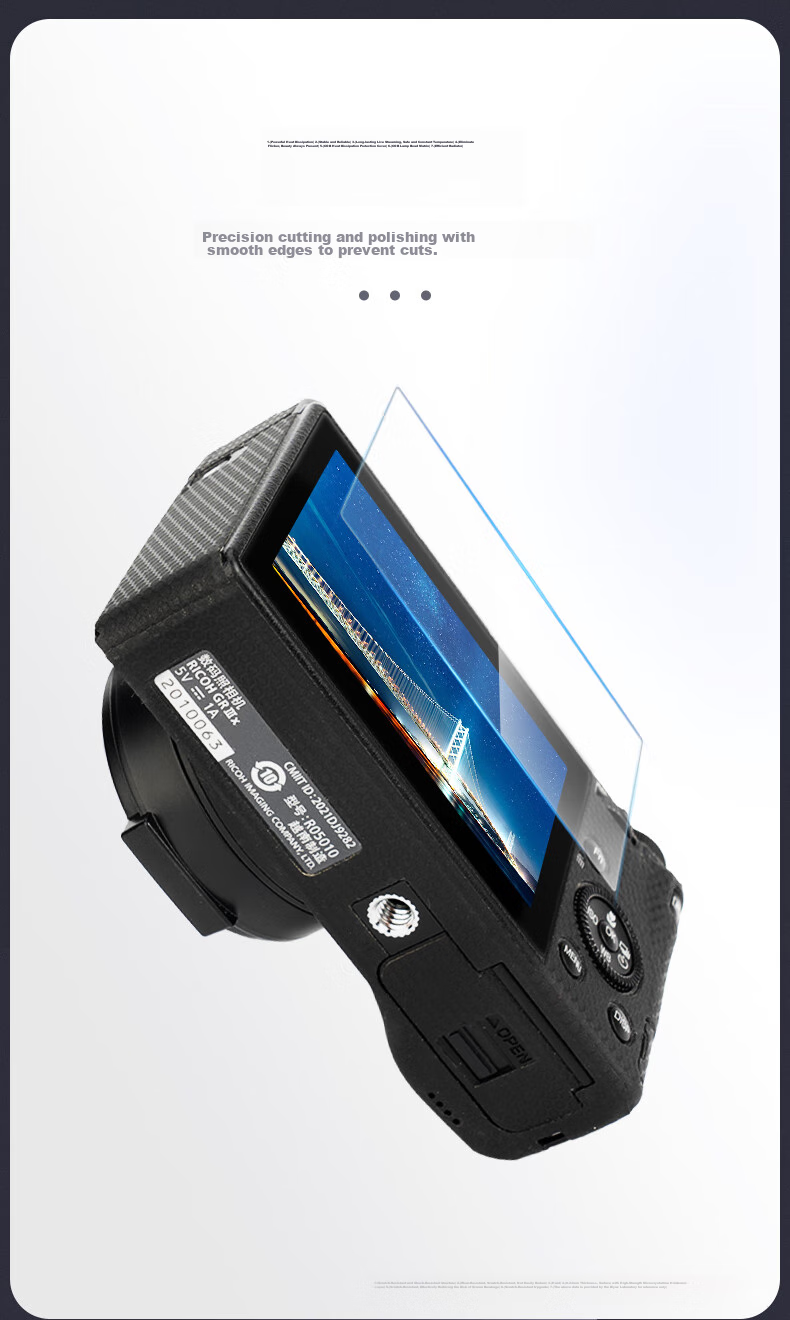 Защитная пленка JJC GSP-GRIII из закаленного стекла для камеры RICOH GR3x и GR3, аксессуары для цифровой камеры