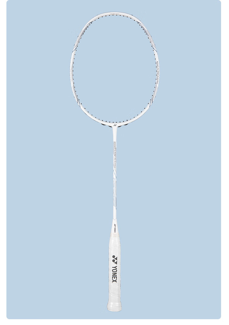 Ракетка для бадминтона YONEX NANOFLARE, полнокарбоновая, Sound Speed Flashing, одиночная ракетка, молниеносный белый, Chie NFNT, без струн, 4U5, с намоткой
