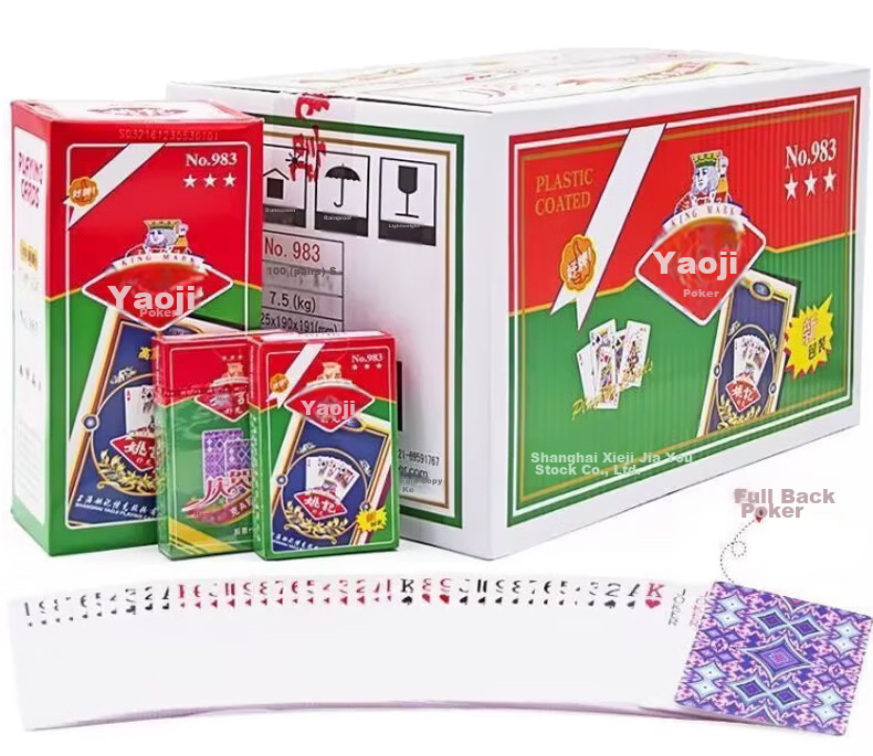 Игральные карты Yaoji, 959 Золотой Веер, 10 колод, самообслуживание, подлинный продукт, оптовая продажа