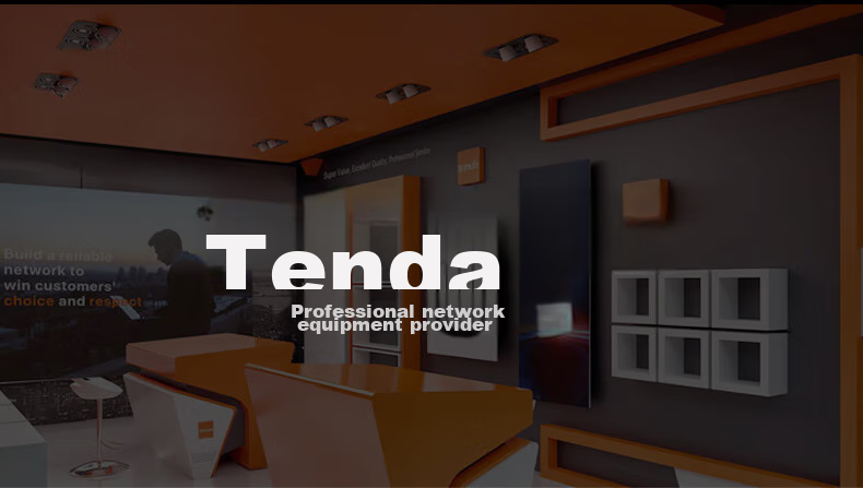 Wi-Fi роутер Tenda AC10 Gigabit, двухдиапазонный, усилитель сигнала, 1200 Мбит/с