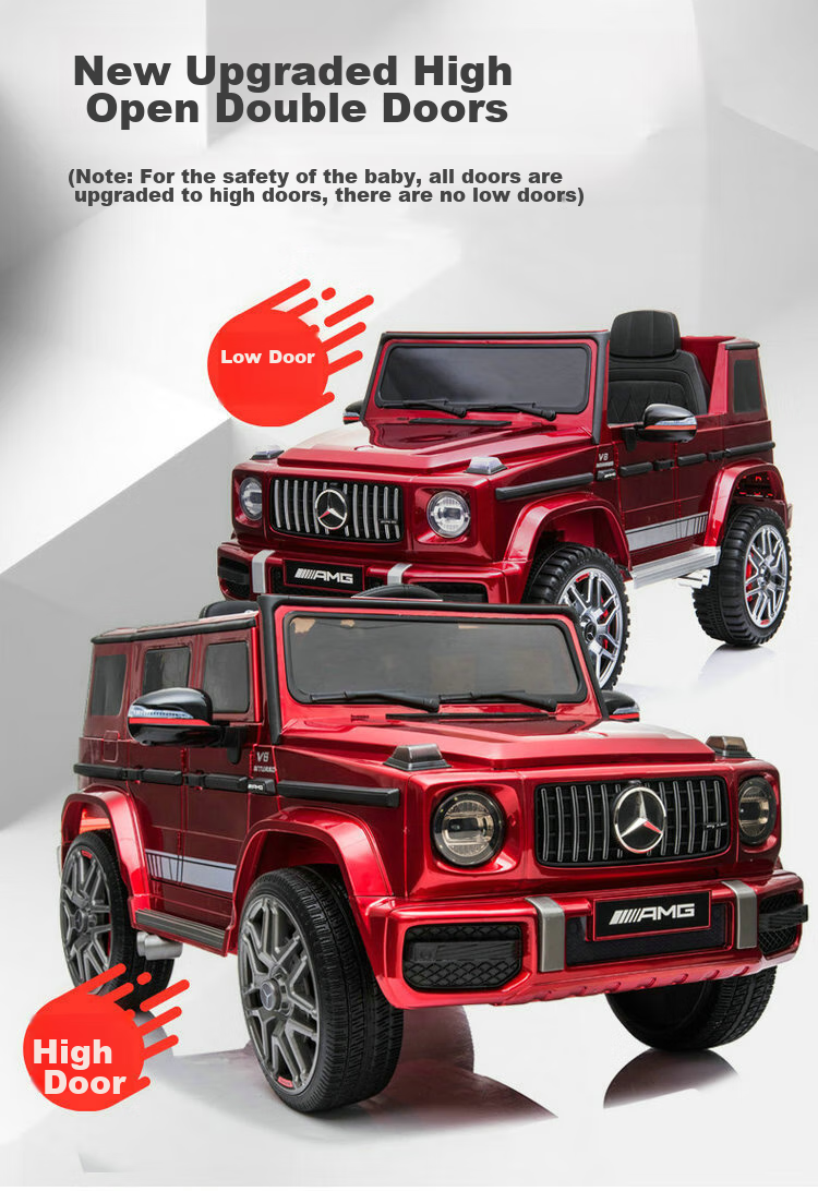 Детский электромобиль LeWeiPu Mercedes-Benz AMG G63, полноприводный, с пультом управления, черный