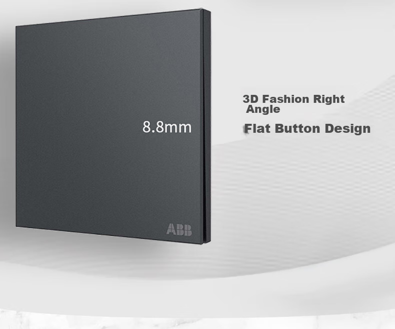 Розетка ABB Yingzhi Series CA205N-MG, серая, 5 гнезд, 10А, 86x86 мм