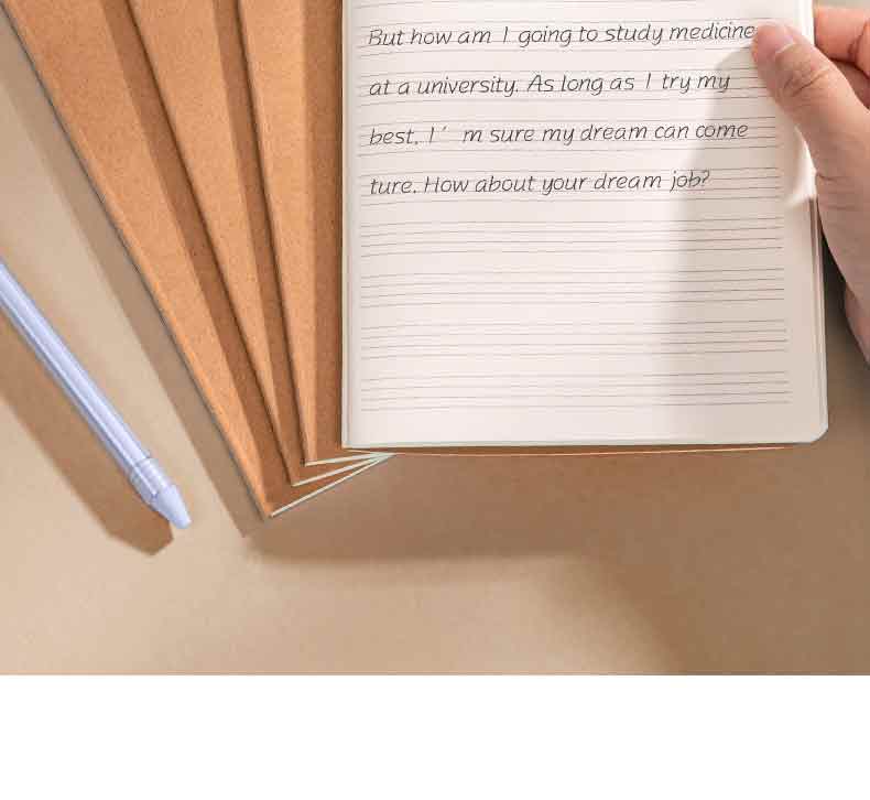 Дневник Deli "English Notebook" A5, 30 листов, сшитый, крафтовая бумага, набор из 5 штук
