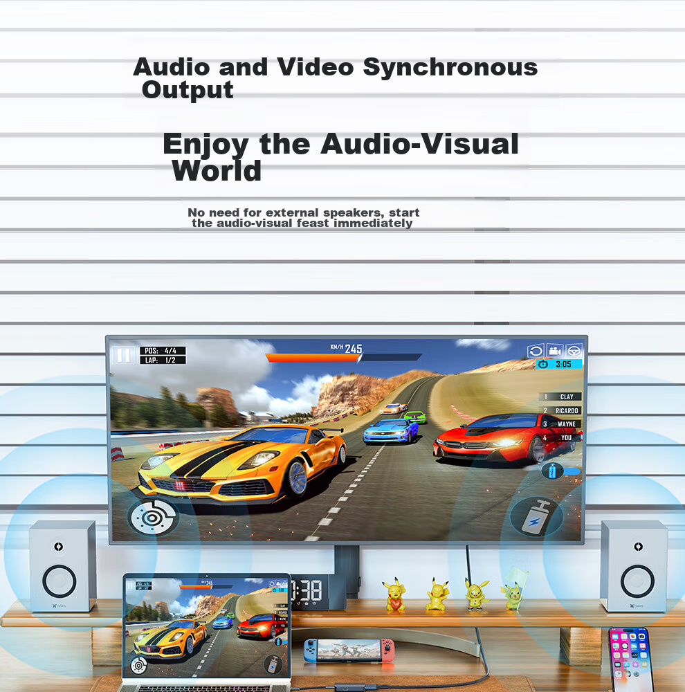Переходник ULT-unite HDMI - Type-C, 4K@60Hz, для ноутбуков, ПК, PS5