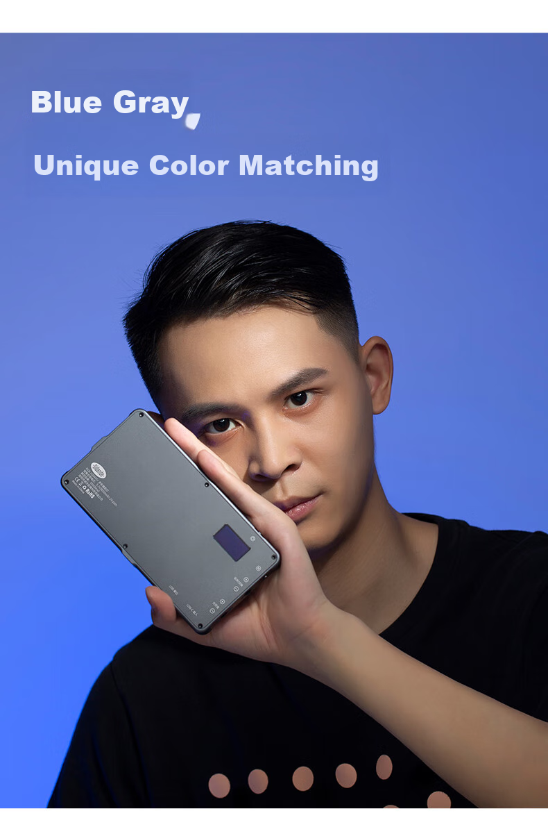 Портативный светодиодный заполняющий свет Sidande X2049S+ с RGB, ручной заполняющий свет для фотосъемки, карманный светодиодный фонарь, полноцветный портативный RGB-камера заполняющий свет, освещение для фото- и видеосъемки для обзоров магазинов и наружной съемки