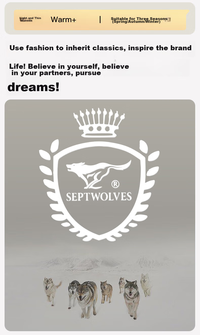 Термобелье мужское SEPTWOLVES, всесезонный комплект из 100% хлопка, антибактериальное, с круглым вырезом, размер L, цвет синий