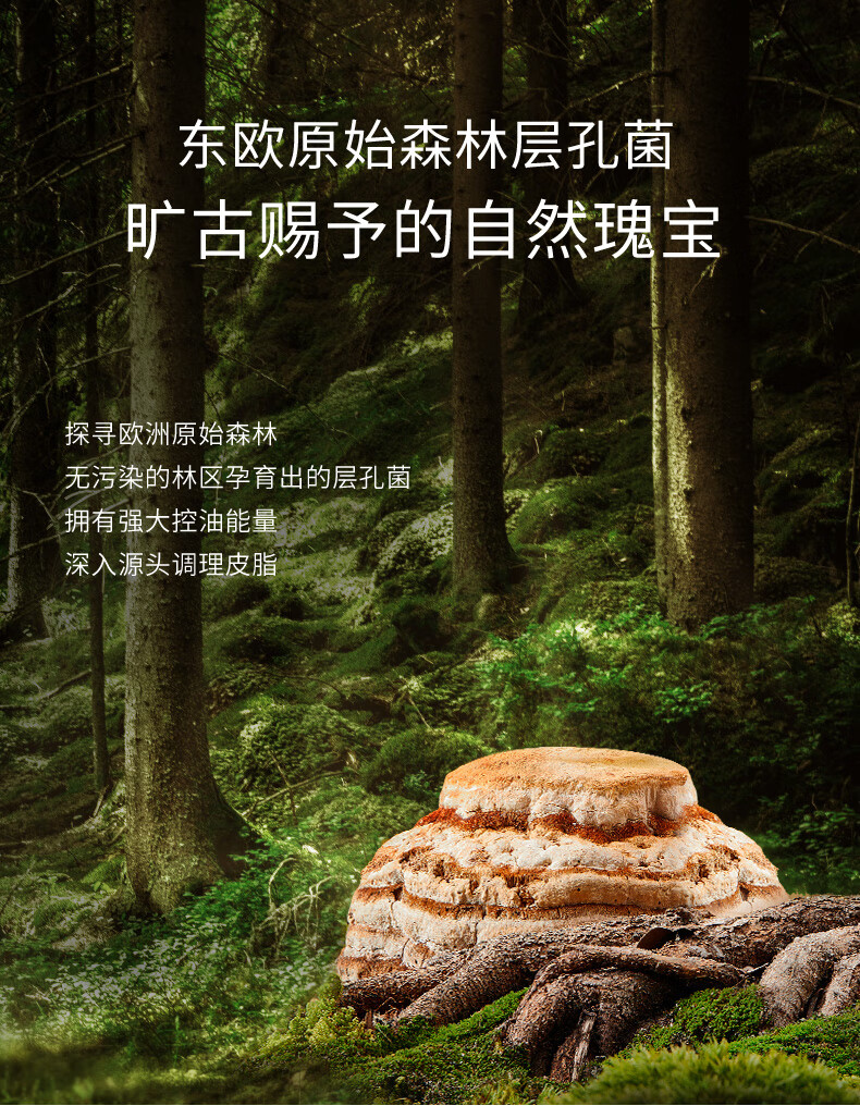 溪木源层孔菌洁水乳套装 敏感肌控油补水保湿油皮混油皮护肤品套装