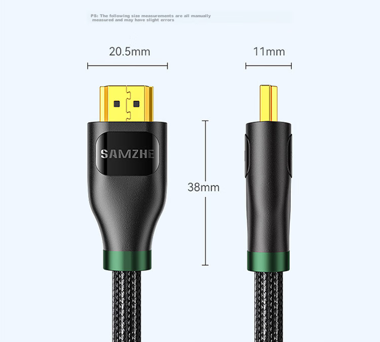 Кабель SAMZHE HDMI версии 2.0, цифровой кабель высокой четкости 4K, 3D видеокабель, кабель для подключения ноутбука к телевизору, проектору, монитору, черный, 10 метров, BK-100