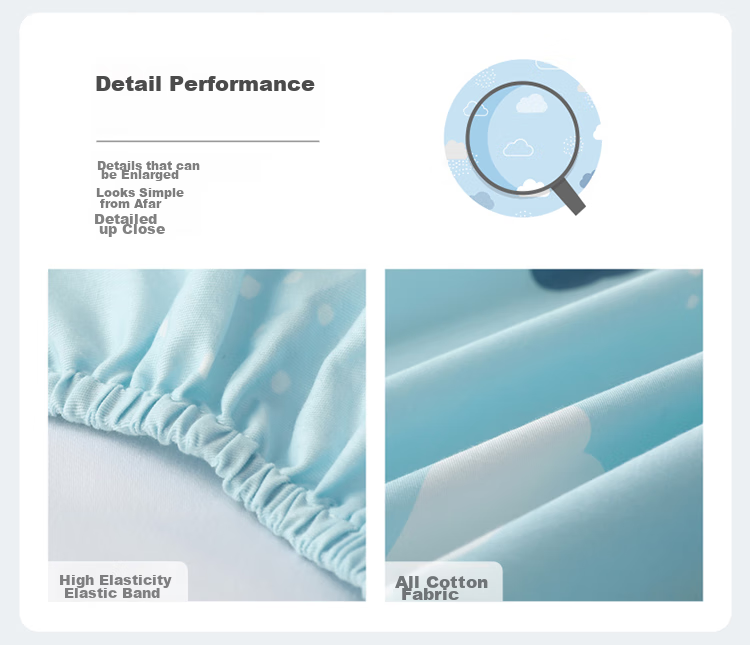 Наматрасник Dohia Pure Cotton, 150x200 см, из 100% хлопка, защитный, для кровати 1.5м