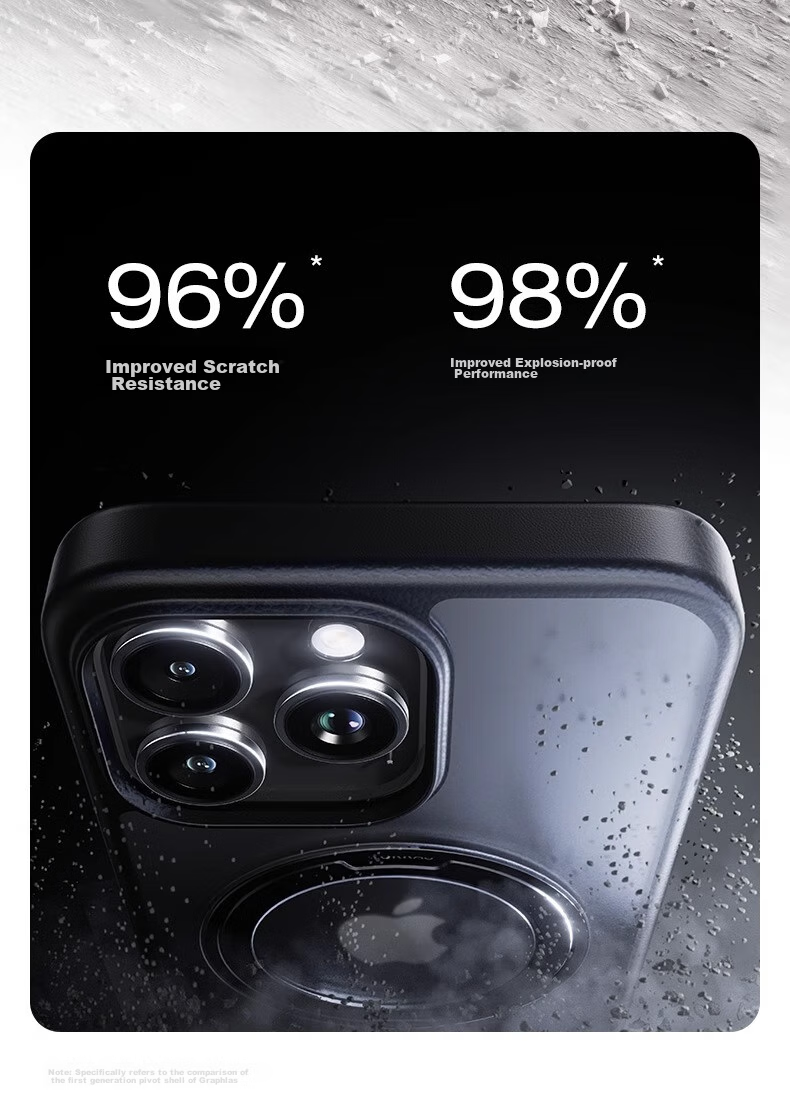 Чехол TORRAS Pivot для Apple iPhone 16 Pro Max, золотой, с магнитным кольцом