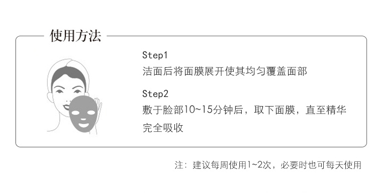 芳珂（FANCL）莹亮焕白精华面膜21ml*6片 水润透亮 生日礼物 