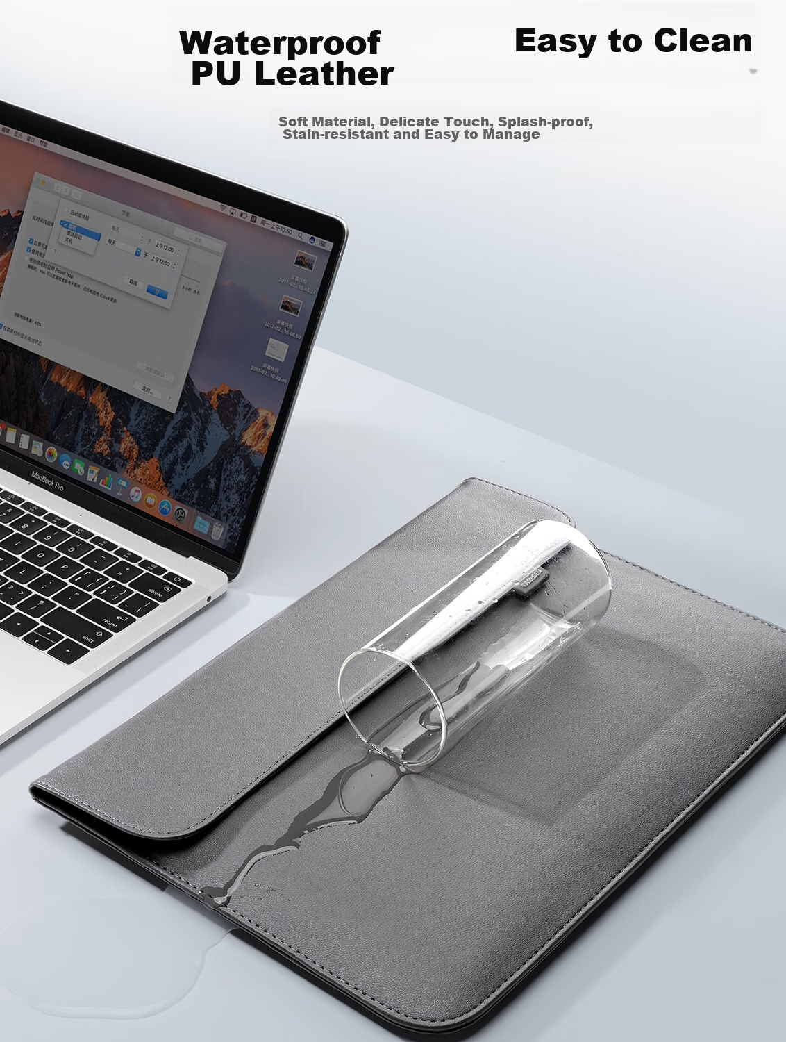 Чехол для ноутбука Taikesen, совместимый с Apple MacBook 14 дюймов, Huawei, Lenovo, защитный чехол для мужчин и женщин, водоотталкивающий, с магнитным замком, серый