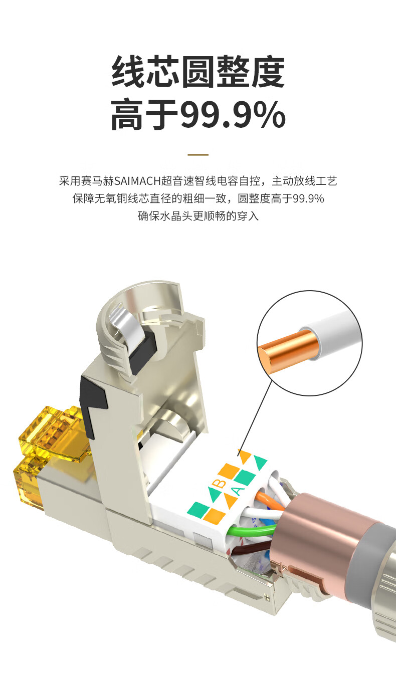Кабель сетевой экранированный CAT7