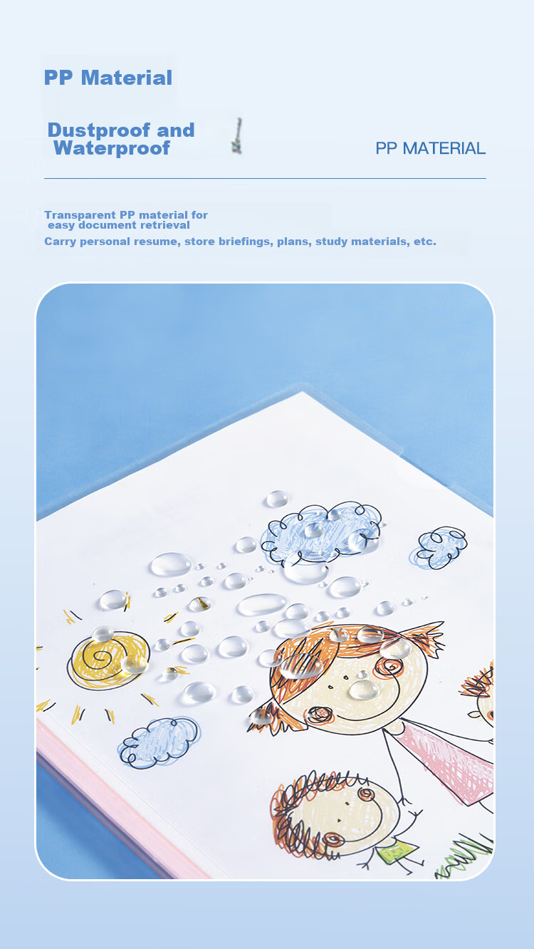 Папка-регистратор COMIX EA85, цветная, 10 шт., формат А4, 7 мм, прозрачная