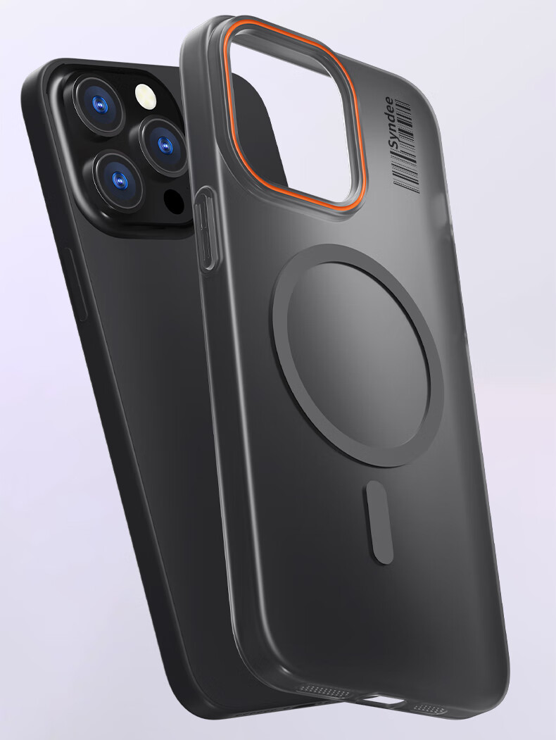 Чехол-накладка Baozou для iPhone 16 Pro, противоударный, с защитой от отпечатков пальцев, черный