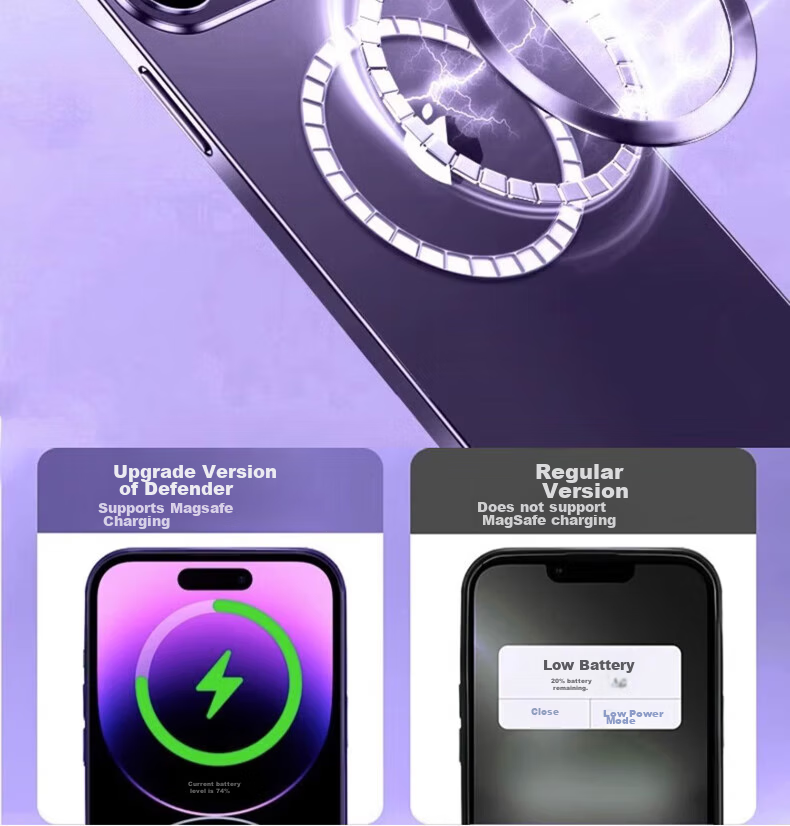 Чехол для iPhone 16 Pro ZHIWEISHI, противоударный, с защитой объектива, прозрачный, ультратонкий, с магнитом, графитовый черный