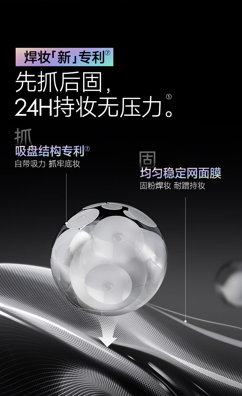 卡姿兰（Carslan）黑磁散粉蜜粉【升级版2.0】定妆粉饼控油遮瑕持久不脱妆 (蓝紫)8g