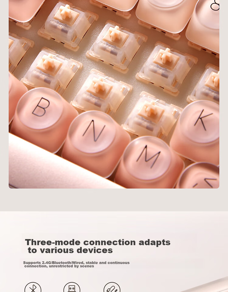 LOFREE Foundation Liquid Keyboard, беспроводная механическая Bluetooth клавиатура с тремя режимами, с возможностью горячей замены, для женского офисного компьютера, 84 клавиши