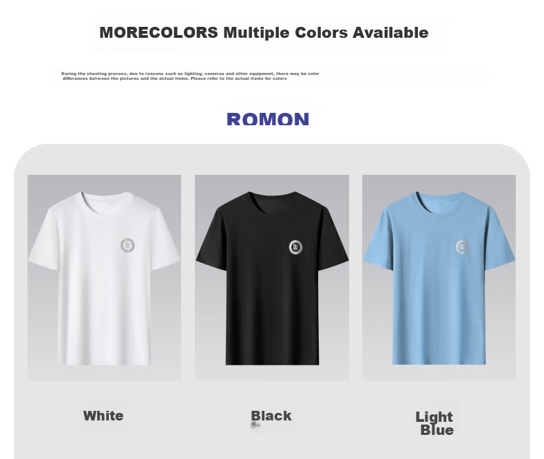 Футболка ROMON, мужская, 100% хлопок, повседневная, с коротким рукавом, размер XL, белая