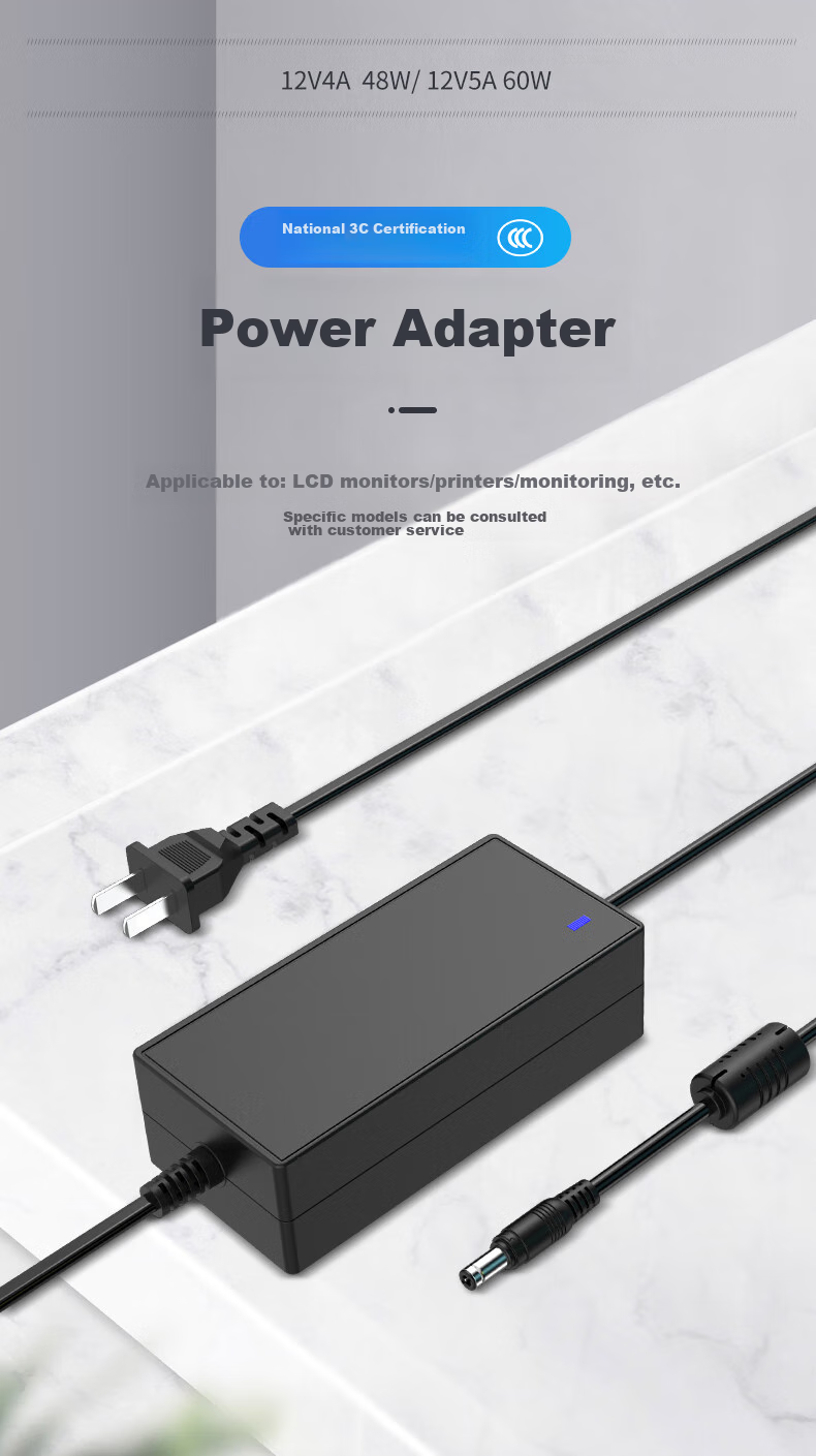 Адаптер питания Elei 12V 4A, кабель питания светодиодного монитора, зарядное устройство для жесткого диска 3A/5A, принтер, массажное кресло, блок питания для камеры, 5.5*2.1