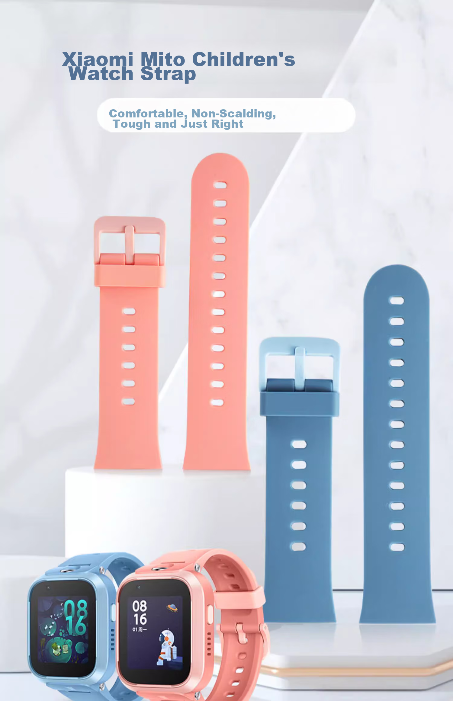Ремешок CHENSONG для Xiaomi Mi Bunny C7A/S1/7X, силиконовый, синий, с инструментами