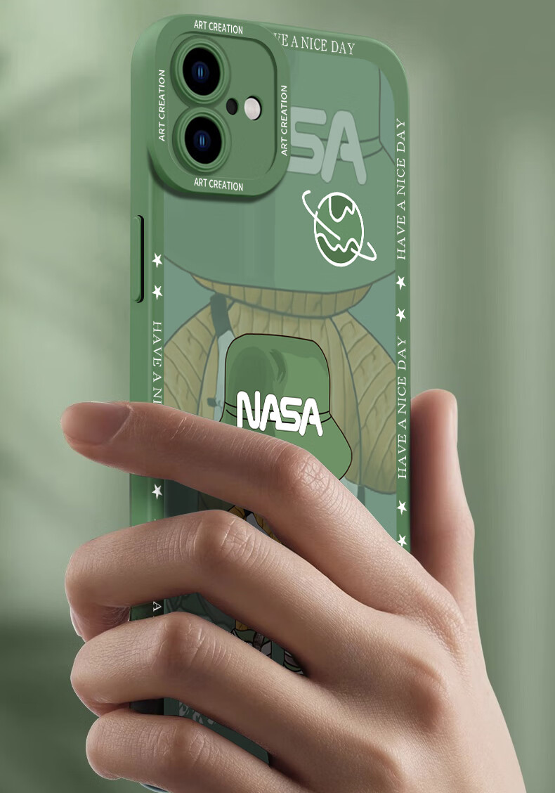 Чехол NEYAA для iPhone 16 Plus, силиконовый, противоударный, с защитой камеры, Cangling Green
