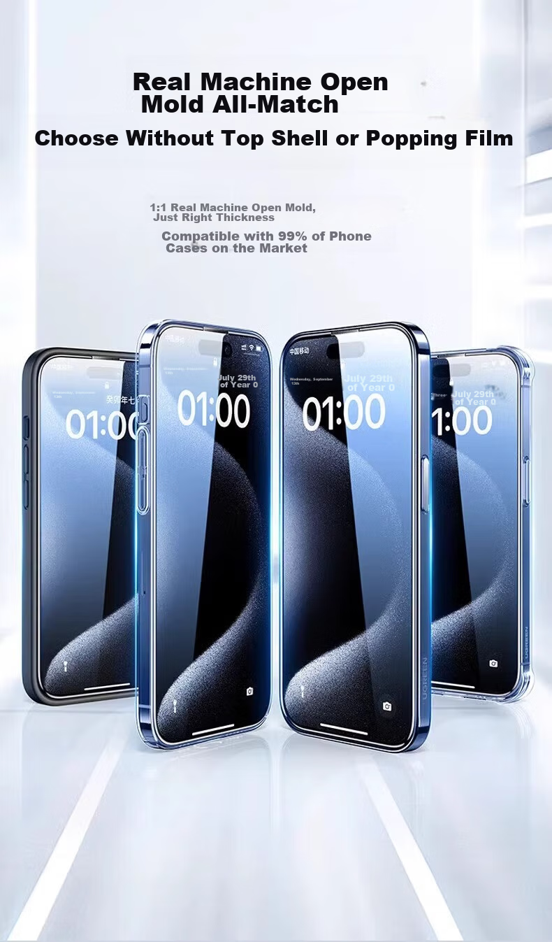 Защитное стекло DIVI для Apple iPhone 12/12 Pro, 2 шт., полное покрытие, противоударное, антибликовое, HD Clear