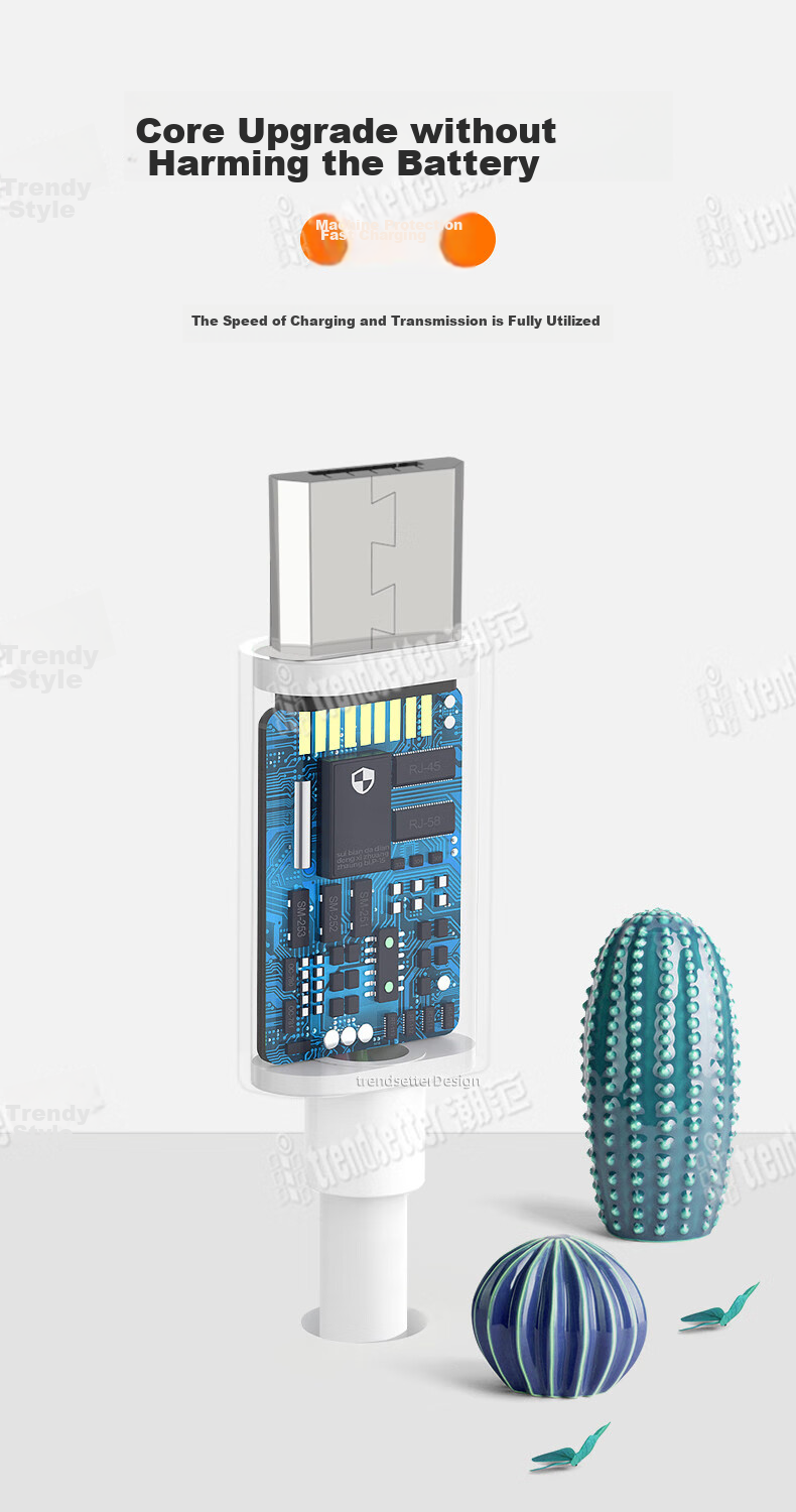 Кабель-удлинитель Trendsetter для зарядки камер видеонаблюдения, 3 метра, Micro USB, белый