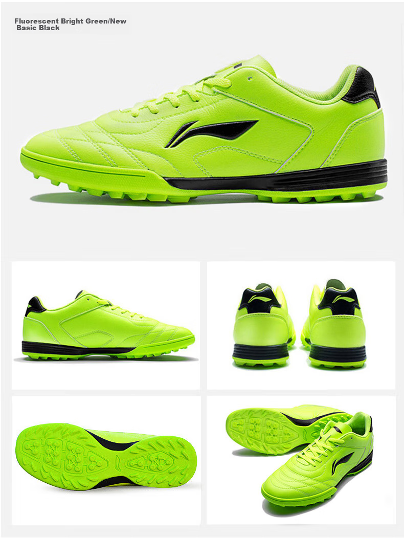 Футбольные бутсы Li-Ning для мужчин, профессиональные тренировочные бутсы для зала и искусственного газона, синие, размер 33