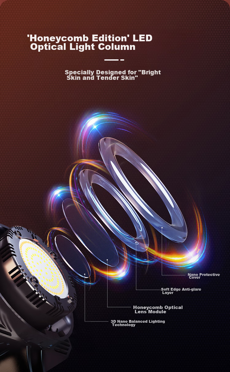 LED-прибор для студийной съемки YOUFES YS10, 300W, постоянный свет, софтбокс, для стримов и видео