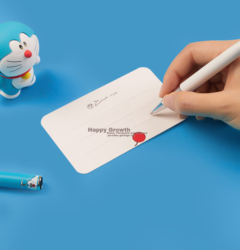 Набор шариковых ручек Pimio Doraemon, подарочный набор, 0.5 мм, металлический корпус, черный стержень, белый цвет