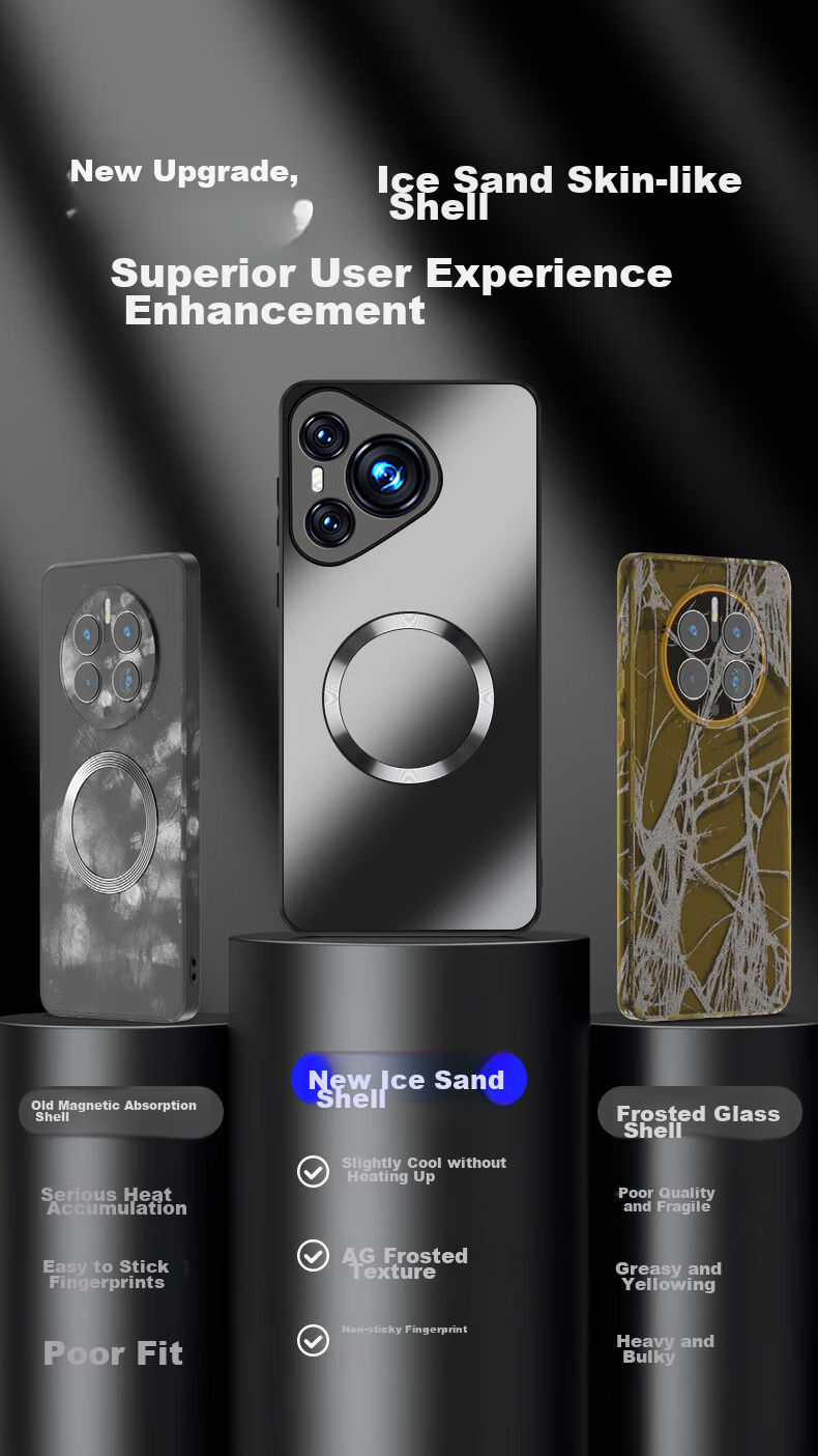Защитный чехол NEYAA AG Frosted для Huawei Pura70, противоударный, ультратонкий, с магнитной зарядкой, черный