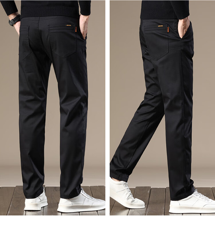 Брюки ROMON Casual Pants мужские, повседневные, прямые, темно-серые, размер 38