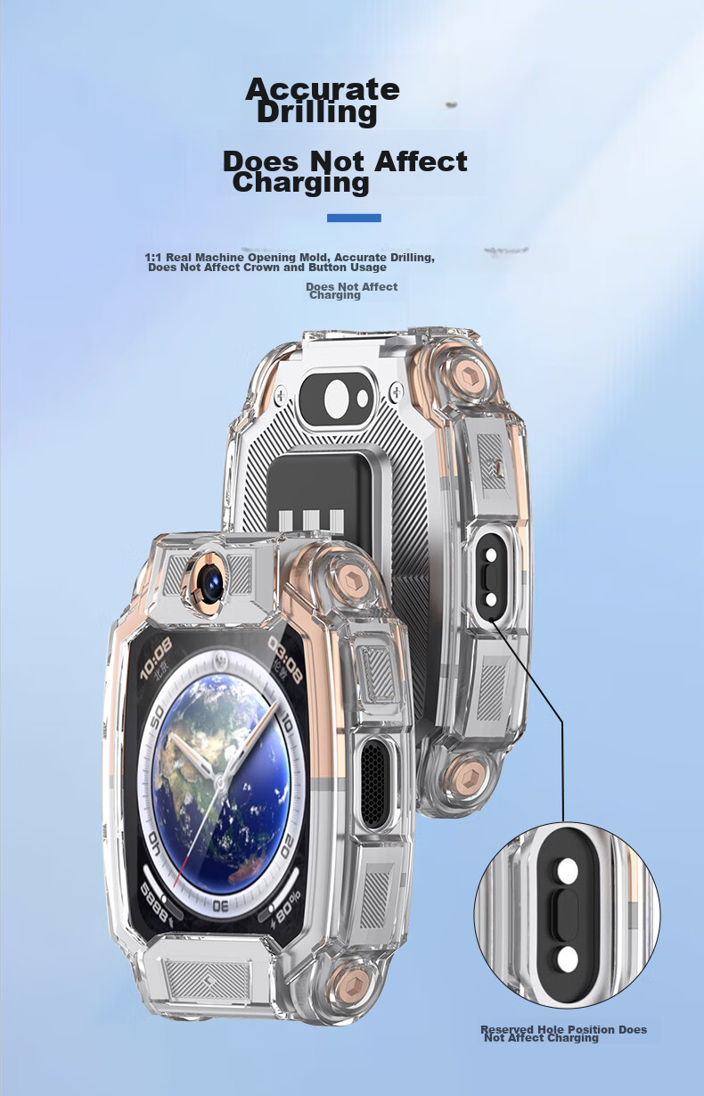 Защитный чехол KMaxAI для детских умных часов Xiaotianc Z10, Z10 Youth Edition/Konan Customized Version, мягкий чехол с защитой экрана из закаленного стекла, пленка против царапин, прозрачный